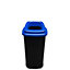 Home Centre Plastic Recycling Kitchen Office Waste Bin 28 Litre Blue Open Touchless Rim