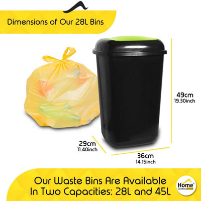 Home Centre Plastic Waste Bin Segregation Recycling Flap Door Top 28 ...