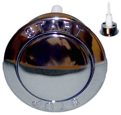 Home Centre Start-Stop Flush Toilet Button Chrome