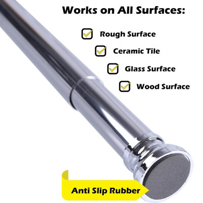 Home Centre Telescopic Extendable Shower Curtain Rail 105-180cm Chrome - 5