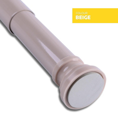 Home Centre Telescopic Extendable Shower Curtain Rail 70-110cm Beige