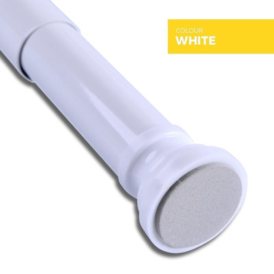 Home Centre Telescopic Extendable Shower Curtain Rail 70-110cm White