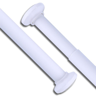 Home Centre Telescopic Extendable Shower Curtain Rail White 125220cm