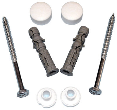 Home Centre Toilet Bidet Anchor Fitting Screws Bolts Set White