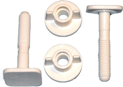 Home Centre Toilet Seat White Screws A6  Full Set Easy Fitting Bath Bathroom Hinges