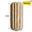 Home Centre Wooden Oak Grooved Dowels 10x27mm (Pack of 10)