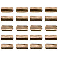 Home Centre Wooden Oak Grooved Dowels 12x30mm (Pack of 20)