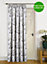 Home Curtains Abbeystead Fully Lined 66w x 84d" (168x213cm) Grey Door Curtain