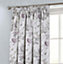 Home Curtains Abbeystead Lined 90w x 90d" (229x229cm) Grey Pencil Pleat Curtains (Pair)