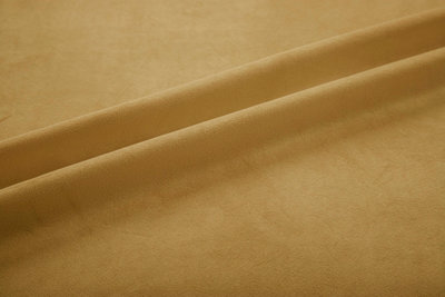 Home Curtains Asha Recycled Soft Velour Fully Lined 65w x 84d" (165x213cm) Ochre Eyelet Door Curtain