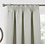 Home Curtains Athos Blackout 54w x 48d" (137x122cm) Cream Pencil Pleat Curtains (PAIR)