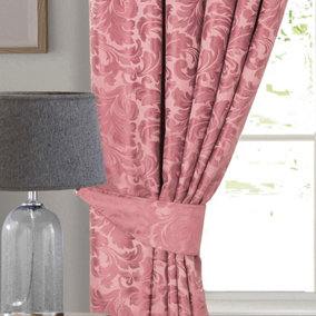 Home Curtains Buckingham Damask 18x18" (43x43cm) single filled cushion Pink
