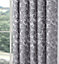 Home Curtains Buckingham Damask Fully Lined 65w x 90d" (165x229cm) Grey Pencil Pleat Curtains (PAIR)