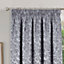 Home Curtains Buckingham Damask Fully Lined 90w x 72d" (229x183cm) Grey Pencil Pleat Curtains (PAIR)