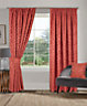 Home Curtains Buckingham Damask Fully Lined 90w x 72d" (229x183cm) Terracotta Pencil Pleat Curtains (PAIR)