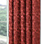 Home Curtains Buckingham Damask Fully Lined 90w x 72d" (229x183cm) Terracotta Pencil Pleat Curtains (PAIR)