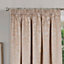 Home Curtains Buckingham Damask Fully Lined 90w x 84d" (229x213cm) Natural Pencil Pleat Curtains (PAIR)