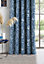 Home Curtains Darcy Lined 65w x 90d" (165x229cm) Navy Pencil Pleat Curtains (Pair)
