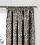 Home Curtains Georgia Chenille Fully Lined Floral 65w x 72d" (165x183cm) Natural Pencil Pleat Curtains (PAIR)