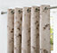 Home Curtains Lucia Thermal Interlined 45w x 72d" (114x183cm) Natural Eyelet Curtains (PAIR)