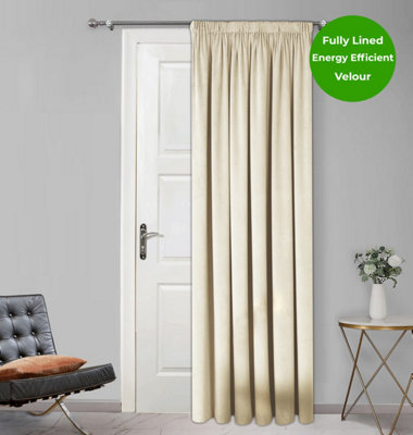 Home Curtains Montreal Fully Lined Soft Velour 65w x 84d" (165x213cm