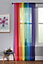Home Curtains Pride Voile Slot Top Panel 59w x 54d" (150x137cm) Multi (1)