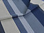 Home Curtains Seville Printed Stripe Lined 46w x 72d" (117x183cm) Blue Pencil Pleat Curtains (PAIR) With Tiebacks Included