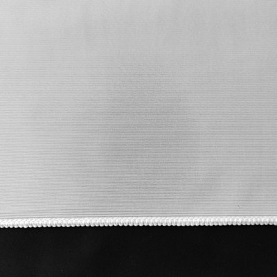 Home Curtains Sue 28 Gauge Plain Voile Lead Weighted Net  200w x 102d CM Cut Panel White