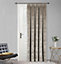 Home Curtains Taylor Interlined Velour Damask 65w x 84d" (165x213cm) Natural Door Curtain