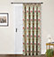 Home Curtains Vermont Chenille Floral Lined 65w x 84d" (165x213cm) Terracotta Door Curtain