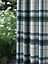 Home Curtains Warrington Checkered Faux Wool Lined Blackout 65w x 90d" (165x229cm) Green Eyelet Curtains (PAIR)