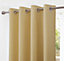 Home Curtains Woolacombe Faux Wool Lined Blackout 65w x 90d" (165x229cm) Ochre Eyelet Curtains (PAIR)