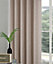 Home Curtains Woolacombe Faux Wool Lined Blackout 90w x 90d" (229x229cm) Natural Eyelet Curtains (PAIR)