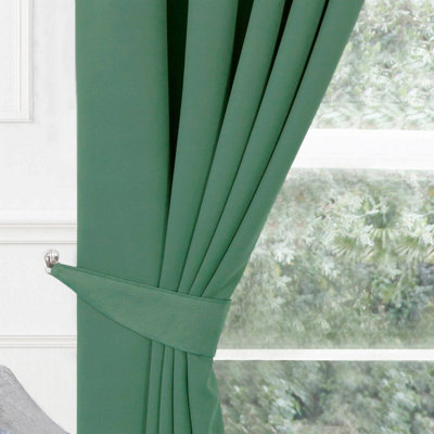 Home Curtains Woven Tiebacks Green (PAIR)
