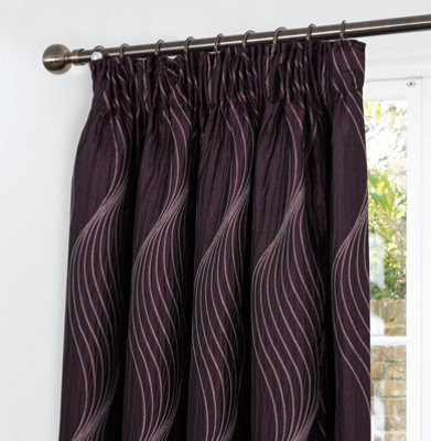 Home Curtains Zen Metallic Detailed Fully Lined 65w x 90d