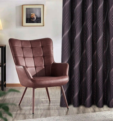 Shop Home Curtains Zen Metallic Detailed Fully Lined 65w x