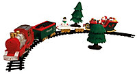 Home Festive Battery Operated Musical Christmas Train Set Ornament- 260cm of Track