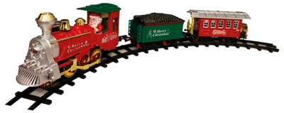 Home Festive Battery Operated Musical Christmas Train Set Ornament- 377cm of Track