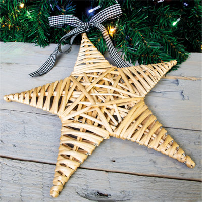 wooden christmas stars