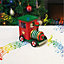 Home Festive Wooden Musical Christmas Train Music Box
