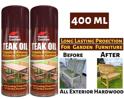 Home & Garden Furniture Hardwood Decking Protection Care Teak Oil Spray
