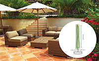 Home Garden Outdoor Green Water Resistant Parasol Umbrella Cover Protector