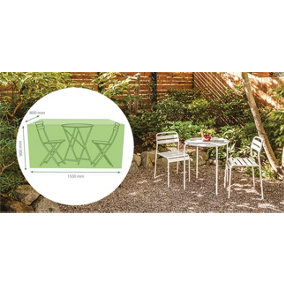 Home Garden Outdoor Water Resistant Green Bistro Patio Table Furniture Set Cover