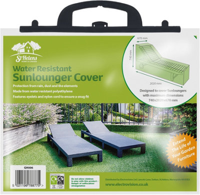 Home Garden Outdoor Water Resistant Outdoor Chair Sun Lounger Cover - GREEN