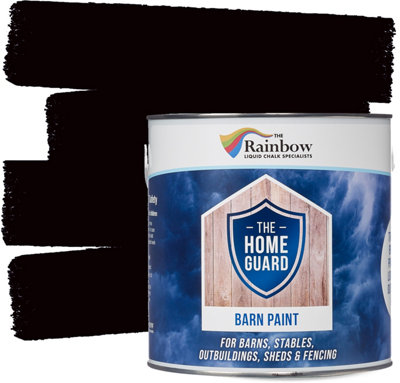 HOME GUARD  BARN PAINT BLACK 2.5 LITRE