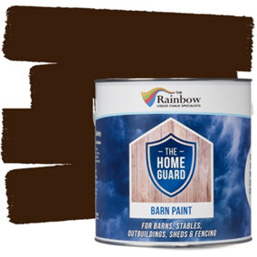 HOME GUARD  BARN PAINT BROWN 2.5 LITRE