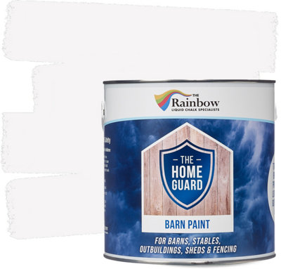 HOME GUARD  BARN PAINT WHITE 2.5 LITRE