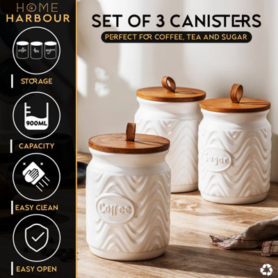 Home Harbour Clairmont Collection Pure White Set of Ceramic Tea