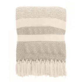 Home & Living Izzy Recycled Throw Natural (One Size)