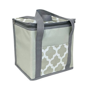 Home & Living Moroccan Cooler Bag Grey/White (One Size)